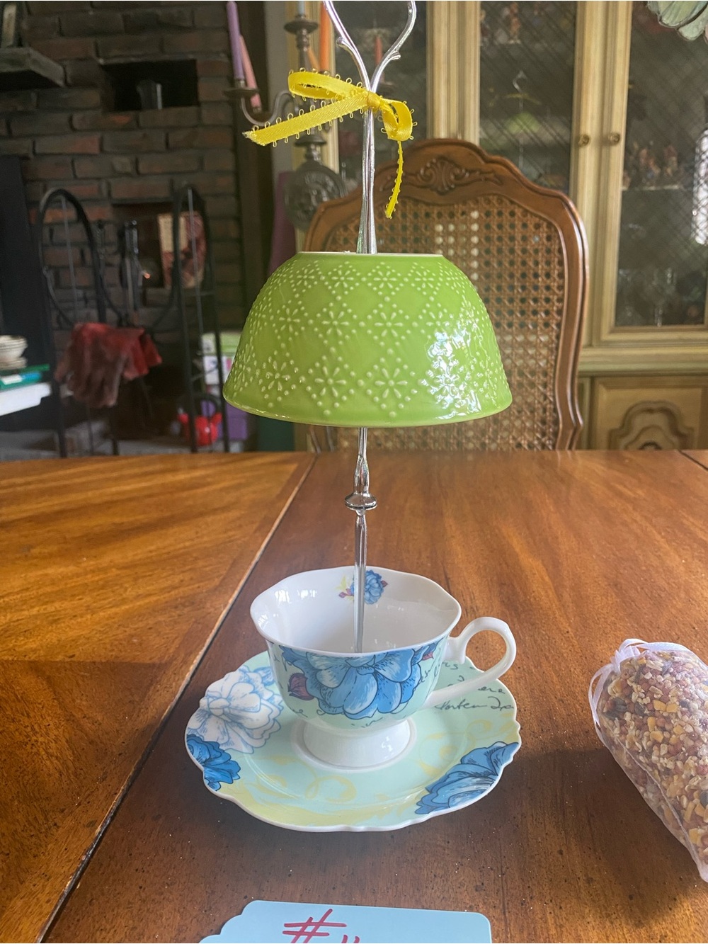 Tea Cup Bird Feeder #16